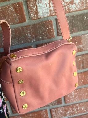 Hammitt EVAN CROSSBODY Sorbet Pink/Brushed Gold Hammered